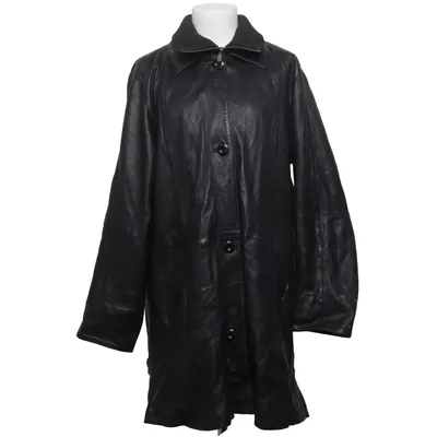 Leren jas (Zwart) van Goldstein Leer, Polyester
