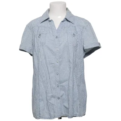 Chemise à manches courtes (Bleu, Blanc) de Cecil Coton, Élasthane, Polyamide