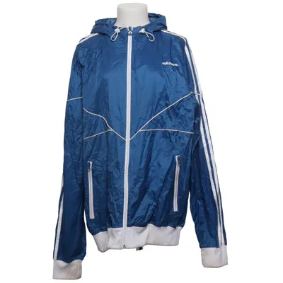 Träningsjacka (Blå, Vit) från Adidas Polyamid, Polyester
