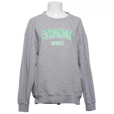 Collegetröja (Grå) från Stronger Bomull, Viskos