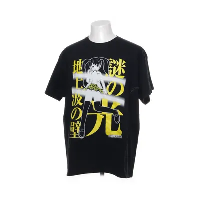 T-shirt (Svart, Gul) från Gildan Bomull