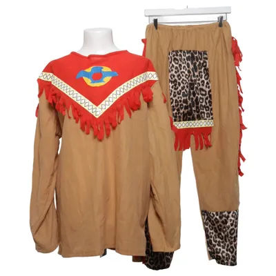Maskeradkläder (Brun, Röd, Flerfärgad) från Widmann Polyester