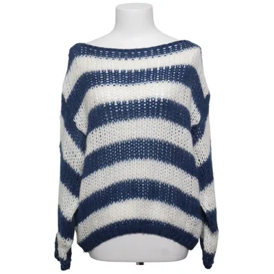 Sweater (Blue, White) from Design by Si Mohair, Polyamide, Wool