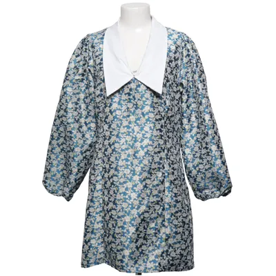 Klänning (Blå, Vit, Gul) från Moves Bomull, Polyester