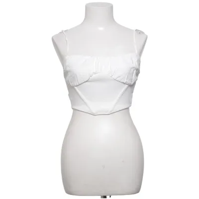 Crop top (Blanc) de Zara Coton
