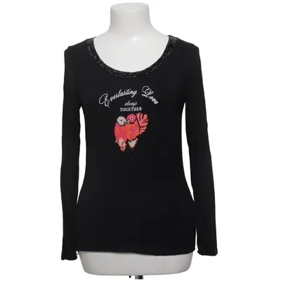 Long sleeve T-shirt (Black) from Fuego Woman Cotton, Elastane, Modal