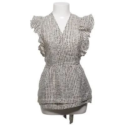 Wrap top (White, Black) from Second Female Recycled polyester