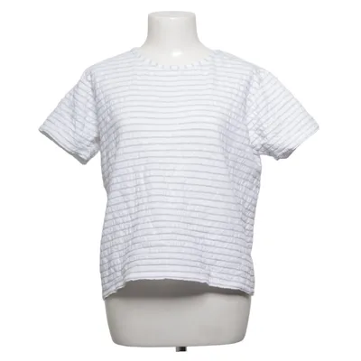 T-shirt (Blanc, Argent) de Cappuccini Coton, Élasthane, Fibre métallique