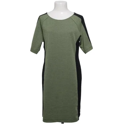 Kjole (Sort, Grøn) fra Shape Elastan, Polyester, Viscose