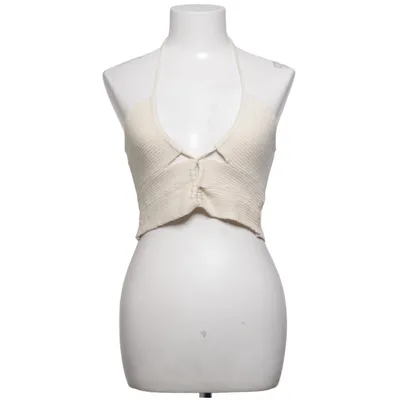 Halter neck top (Beige) from Dilvin Cotton, Polyamide, Polyester