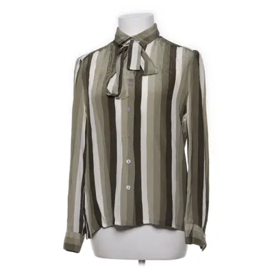 Pussy bow blouse (Green, White, Gray) from Louis Féraud Silk