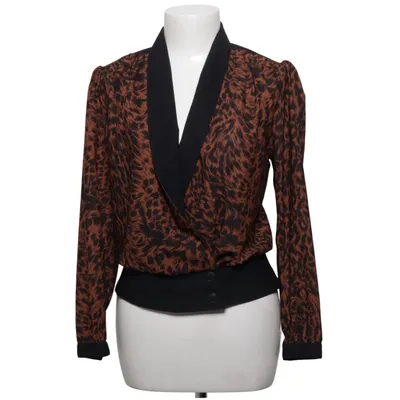 Blouse portefeuille (Noir, Marron) de Bloch Design Polyester