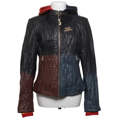 Bikerjacke (Schwarz, Braun, Rot) von Suicide Squad Baumwolle, Leder, Polyester