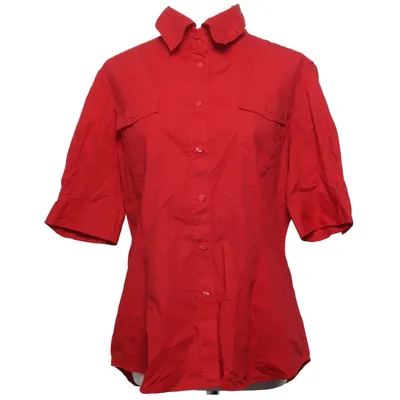 Korte mouwen shirt (Rood) van Moda International Katoen, Elastaan