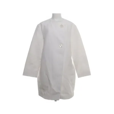 Blazer (Wit) van Zara Acetaat, Katoen