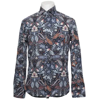 Shirt (Blue, Multicolored) from Oscar of Sweden Cotton