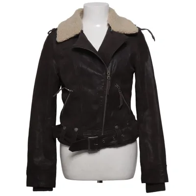 Biker jacket (Brown) from ONLY True Collection Faux fur, Polyester