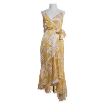 Maxi dress (Yellow, Beige) from Thurley Polyester, Silk
