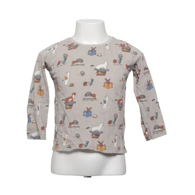 Långärmad t-shirt (Beige, Flerfärgad) från Lindex Kids Bomull