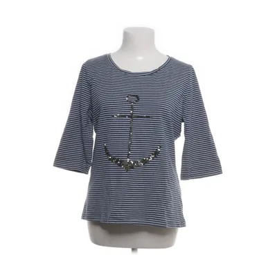 Top (Blue, White) from Barbarella Cotton, Elastane