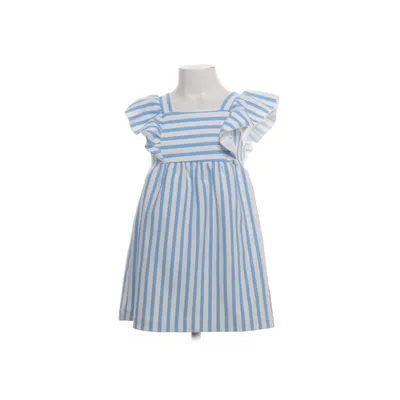 Klänning (Blå, Vit) från Zara Bomull, Polyester