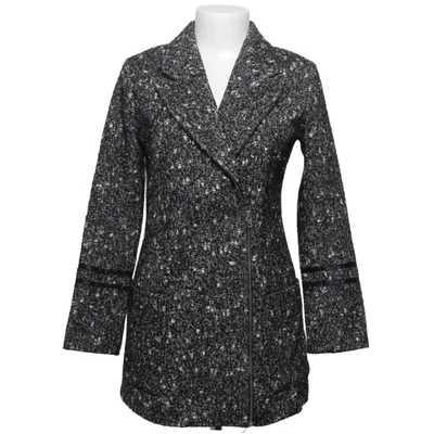 Coat (Black, White) from Chick with Guns Acrylic, Mohair, Wool