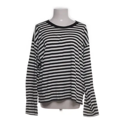 Long sleeve T-shirt (Black, White) from Monki Cotton, Modal