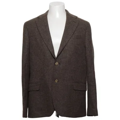 Blazer (Bruin) van Bottoli Kasjmier, Katoen, Polyester, Wol