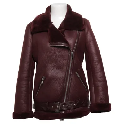 Shearling Jacke (Rot) von Zara Woman Outerwear Polyurethan