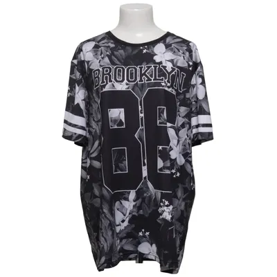 T-shirt (Sort, Hvid) fra Brooklyn Bomuld, Elastan