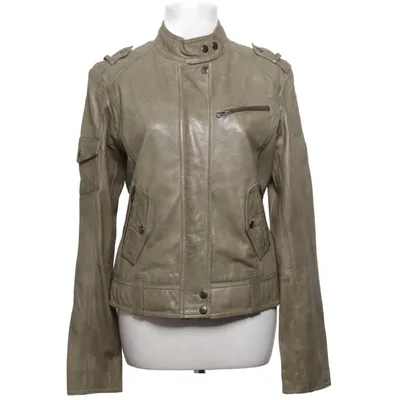 Leather jacket (Beige) from Pal Cotton, Leather