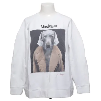 Sweatshirt (Hvid, Flerfarvet) fra MaxMara Bomuld, Elastan, Polyester