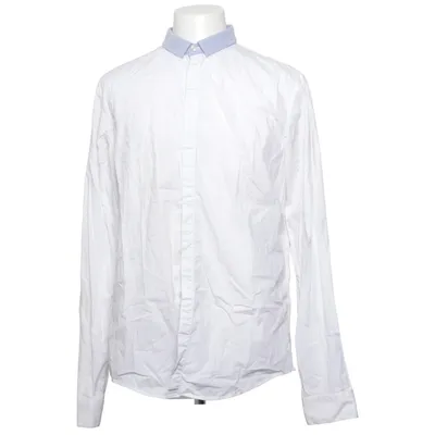 Skjorta (Vit, Blå) från Armani Jeans Bomull, Elastan