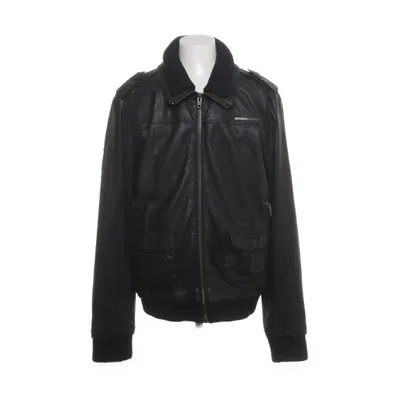 Læderjakke (Sort) fra Superdry Bomuld, Polyester, Læder