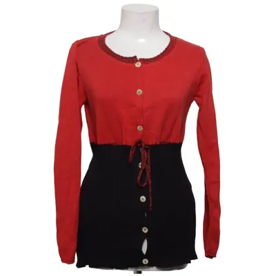 Strickjacke (Rot, Schwarz) von Uno Danmark Baumwolle