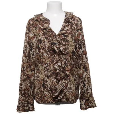Blouse (Bruin, Zwart, Beige) van JM Collection Polyester