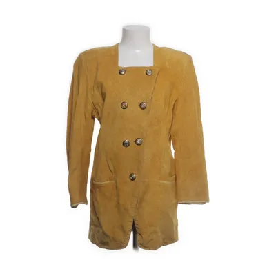 Läderkavaj (Gul) från Molltan Polyester, Skinn