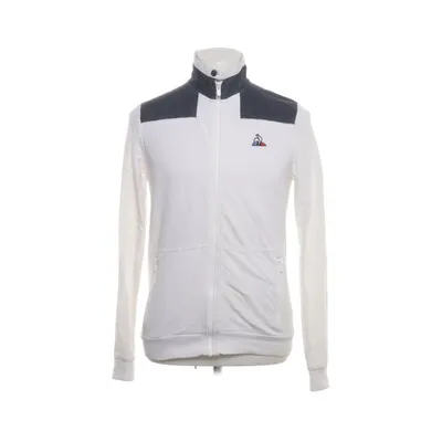 Collegetröja (Vit, Blå) från Le Coq Sportif Bomull, Elastan