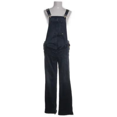 Hängselbyxor (Blå) från H&M Mama Bomull, Polyester, Elastan