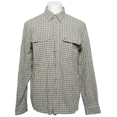Shirt (Green, White) from Fjällräven Bamboo, Cotton, Polyester