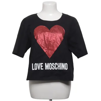 T-shirt (Sort, Rød) fra Love Moschino Bomuld, Elastan