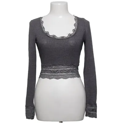 Top (Gray) from Urban Outfitters Elastane, Polyamide, Polyester, Viscose