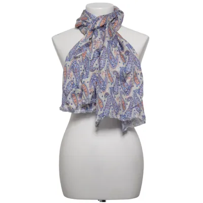Shawl (Blue, Beige, Multicolored) from Morris Heritage Linen, Silk