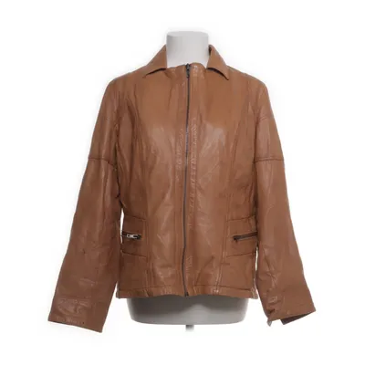 Läderjacka (Brun) från Molltan Polyester, Skinn