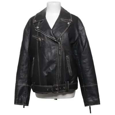 Bikerjacka (Svart) från Urban Outfitters Bomull, Polyester, Polyuretan, Viskos