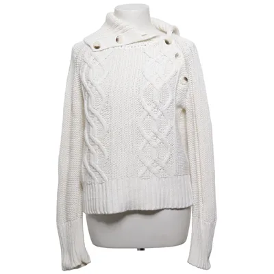 Sweater (White) from H&M Acrylic, Cotton