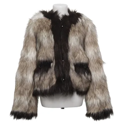 Vinterjakke (Brun, Grå, Flerfarvet) fra Lanvin x H&M Akryl, Polyester