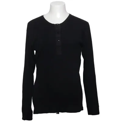 Henley shirt (Black) from Resteröds Organic cotton