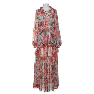 Långklänning (Röd, Grön, Vit) från Tova Polyester, Viskos