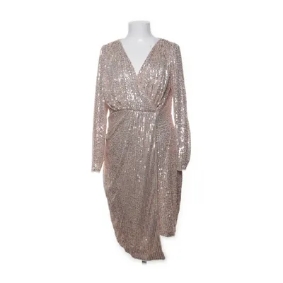 Cocktail dress (Beige, Silver) from Jaded Rose Polyester
